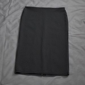 Old Navy Checkered Stretch Midi Pencil Skirt